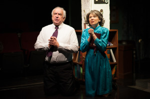 John Sadowsky (left) as Preacher Reily and Christina Holmes (right) as Mother in Southern Baptist Sissies