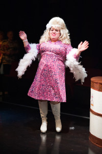 Tommy Malek as Iona Traylor, Benny Watson's drag persona in Southern Baptist Sissies