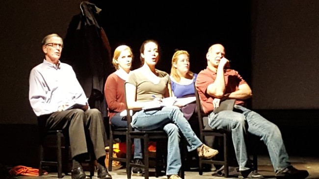 The Ensemble of The Laramie Project at Kensington Arts Theatre