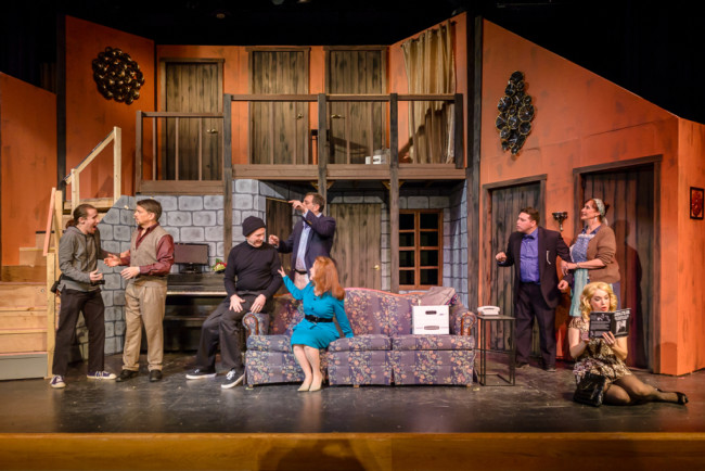 The Cast of Noises Off at Silhouette Stages