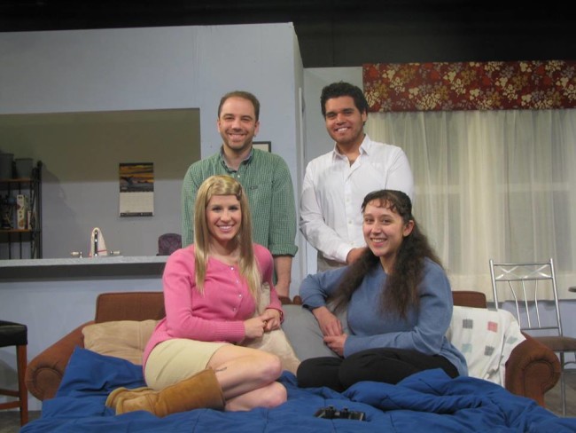 The cast of Bad Jews at Greenbelt Arts Center