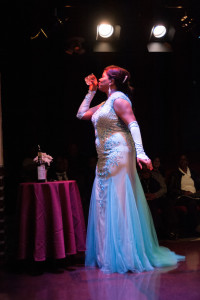 Anya Randall Nebel as Billie Holiday in Lady Day at Emerson's Bar & Grill