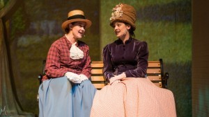 Amy M. Tucker and Gina Dzielak as Celeste and Celeste in Sunday in the Park with George