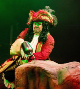 David Bosley-Reynolds as Captain Hook in Peter Pan at Toby's Dinner Theatre of Columbia