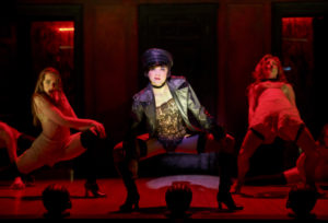 (L to R) Sarah Bishop as Helga, Andrea Goss as Sally Bowlesand Alison Ewing as Fritziein the 2016 National Tour of Roundabout Theatre Company’s CABARET