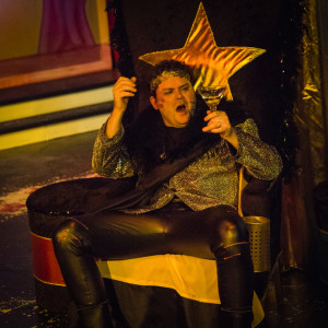 Jack Evans as Oedipus in Oedipus Rox! at Maryland Ensemble Theatre