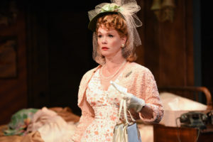 Beth Hylton as Blanche DuBois in A Streetcar Named Desire at Everyman Theatre