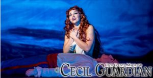 Karalyn Joseph as Ariel in The Little Mermaid at Milburn Stone Theatre