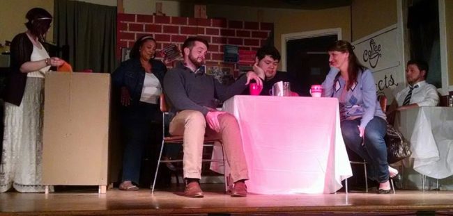 The cast of The Coffee Shop by Davis Gables at Just Off Broadway