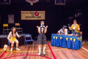 (L to R) Gabrielle Amaro as Olive, Jordan Colea as Marcy Park, Daniel Johnston as Vice Principal Panch and Lauren Blake Williams as Rona Lisa Peretti