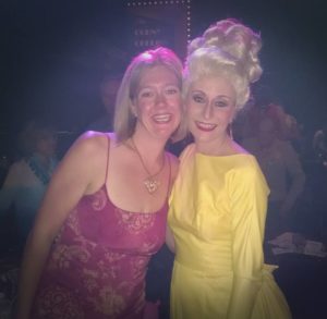 TheatreBloom Reviewer Amanda N. Gunther (left) with Heather Marie Beck (right) as Velma Von Tussle