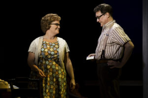 Mary Callanan (Marge) and David Hess (Charlie) in the national tour of THE BRIDGES OF MADISON COUNTY. 