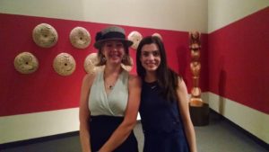 TheatreBloom reporter Amanda N. Gunther (left) with Julia Udine (right) currently playing Christine Daae in The Phantom of the Opera US Tour