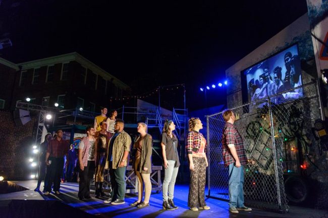 The cast of Rent at Annapolis Summer Garden Theatre