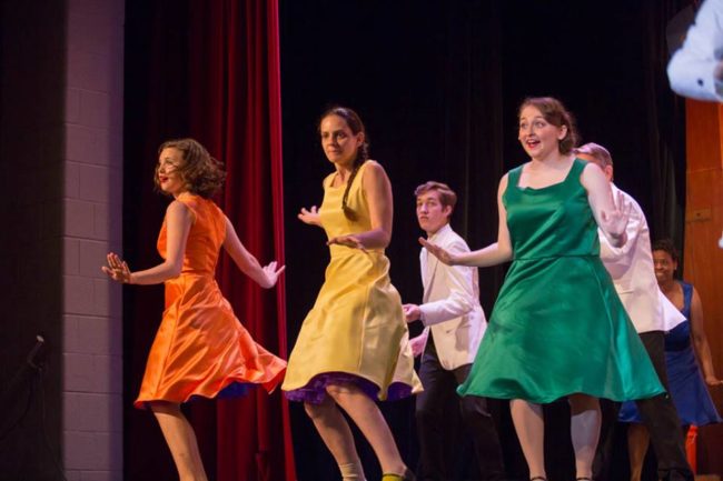 "Happy Holidays Medley" featuring the ensemble on the Ed Sullivan show at HCST's White Christmas