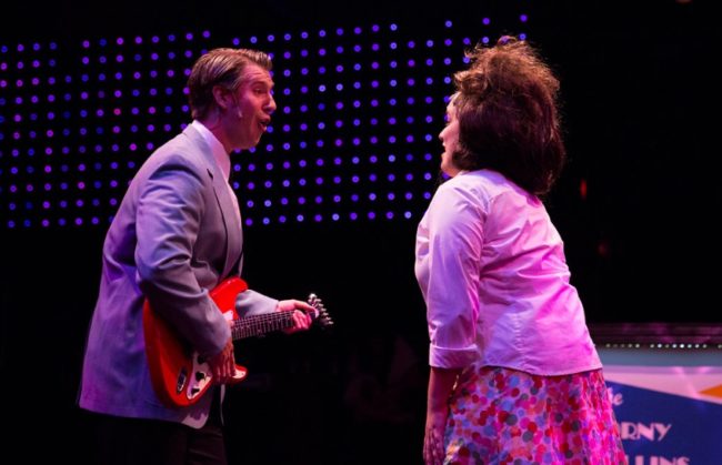 Justin Calhoun (left) as Link Larkin and Christie Graham (right) as Tracy Turnblad during "It Takes Two"