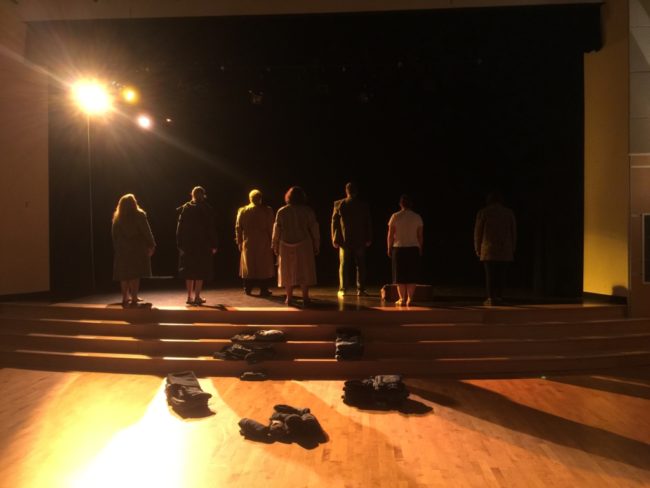 The cast of The Women of Lockerbie at Milburn Stone Theatre Elkton Station