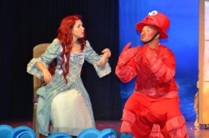 Ilyssa Rubin (left) as Ariel and Raph Paredes (right) as Sebastian