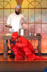 Tom Zepp (above) as Chef Louis and Raph Paredes (below) as Sebastian