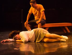 Justin Calhoun (above) as Link Larkin and Christie Graham (below) as Tracy Turnblad in Toby's Hairspray 2016