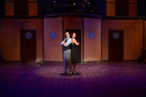 Gary Dieter (left) as Billy Flynn and Julie Parrish (right) as Reno Sweeney in Anything Goes