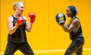 Beth Hylton (left) as Betty Boop 1 and Felicia Curry (right) as Betty Boop 5