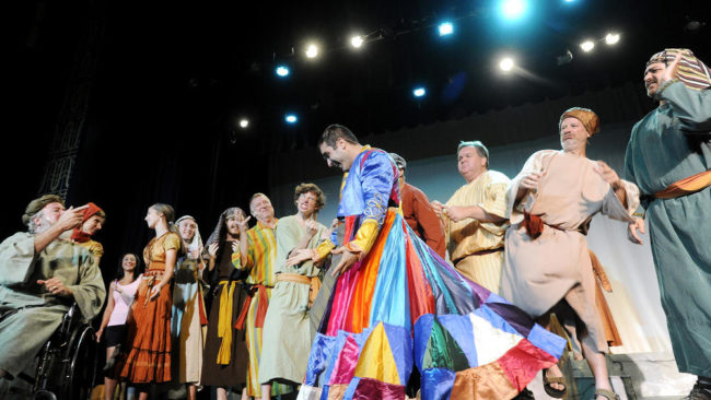 The cast of September Song's Joseph & The Amazing Technicolor Dreamcoat 