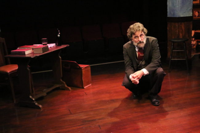 Phil Gallagher is Karl Marx in Marx in Soho at Spotlighters Theatre