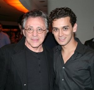 Frankie Valli (left) with Michael Longoria (right) 