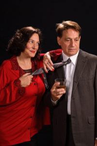 Debbie Barber-Eaton (left) as Martha and Joe Mariano (right) as George 