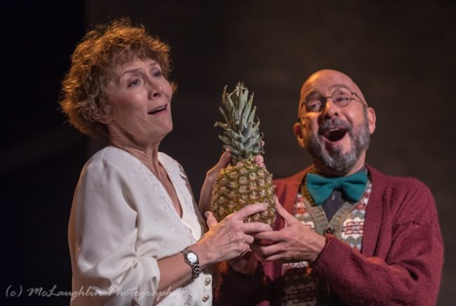 Liz Weber (left) as Fraulein Schneider and Chuck Dluhy (right) as Herr Schultz in Cabaret