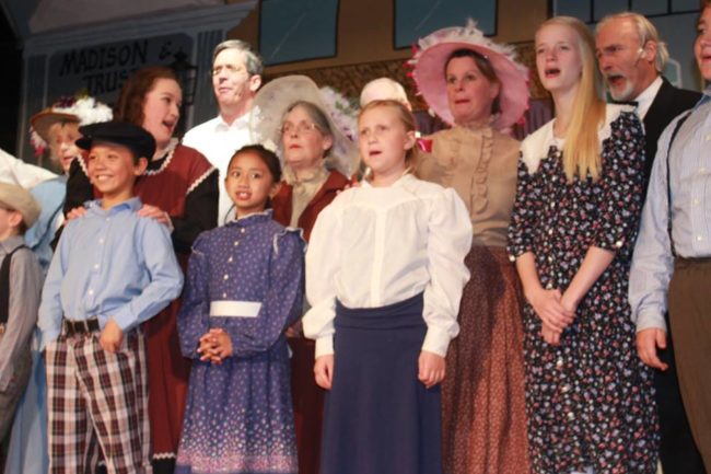 The cast of Music Man at St. Gabriel Miracle Players