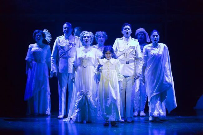 Anya Rothman (center) as Mary Lennox and The Spirits in The Secret Garden