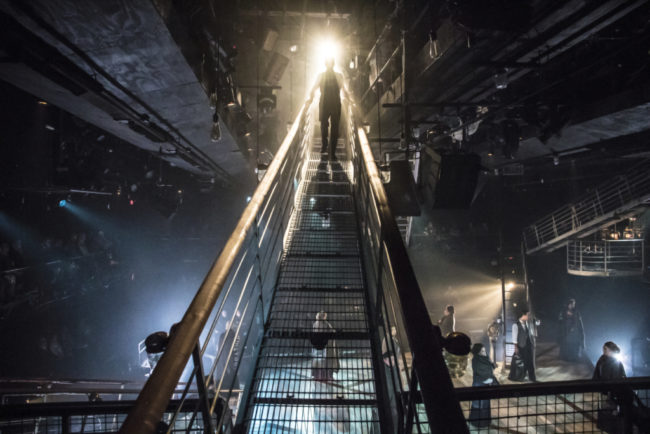 The cast of Titanic at Signature Theatre through January 29