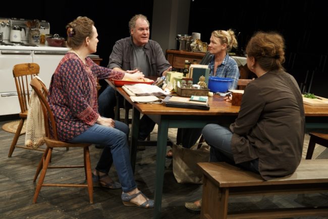 Maryann Plunkett, Jay O. Sanders, Lynn Hawley, and Amy Warren in What Did You Expect?, Play Two of The Gabriels: Election Year in the Life of One Family, written and directed by Richard Nelson