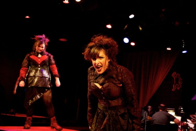 Karen Lange (left) as Bridget and Alani Kravitz (right) as Lizzie Borden in Lizzie