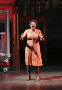 Nova Y. Payton as Caroline Thibodeaux in Round House Theatre’s current production of CAROLINE, OR CHANGE.