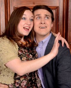 Emily Morgan (left) as Deirdre and Charles Lidard (right) as Andrew Rally 