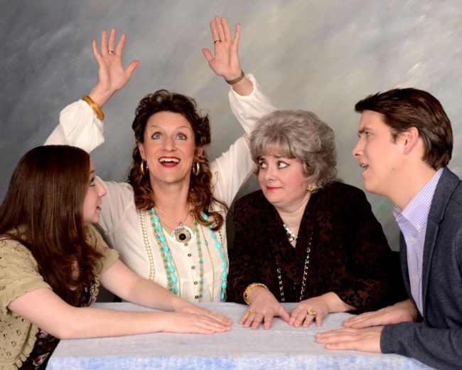 (L to R) Emily Morgan as Deirdre, Jennifer Skarzinski as Felicia, Regina Rose as Lilian and Charles Lidard as Andrew Rally