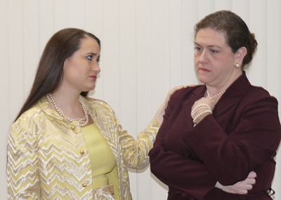 Terra Elaine Vigil-Wynn (left) as Blanche Cooke and Katie Wanschura (right) as Elaine Wheeler