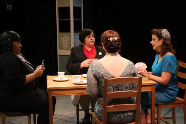 (L to R) Tynesha Haden as Edith Potter, Andrea Bush as Nancy Blake, Nina Krauss as Peggy day, and Melanie Bishop as Sylvia Fowler 