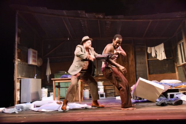 (L to R) Tom Story as Morris and Nathan Hinton as Zachariah in Blood Knot at Mosaic  Theater Company of DC,