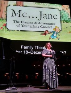 Tracy Lynn Olivera performing "Reason For Hope" from Me...Jane: The Dreams & Adventures of Young Jane Goodall at The Kennedy Center 2017/2018 season announcement press conference