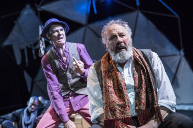 Christopher Henley (left) as The Fool and Rick Foucheux (right) as Lear