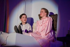 Gabe Viets (left) as Colin and Ruby Webb (right) as Mary Lennox