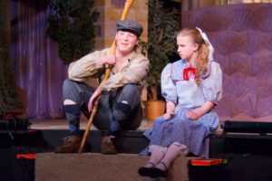 Charlie Roberts (left) as Dickon and Ruby Webb (right) as Mary Lennox