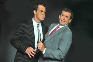 Greg Guyton (left) as Jonathan Brewster and Darren McDonnell (right) as Mortimer Brewster