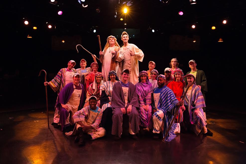 The cast of Joseph and The Amazing Technicolor Dreamcoat at Toby's Dinner Theatre