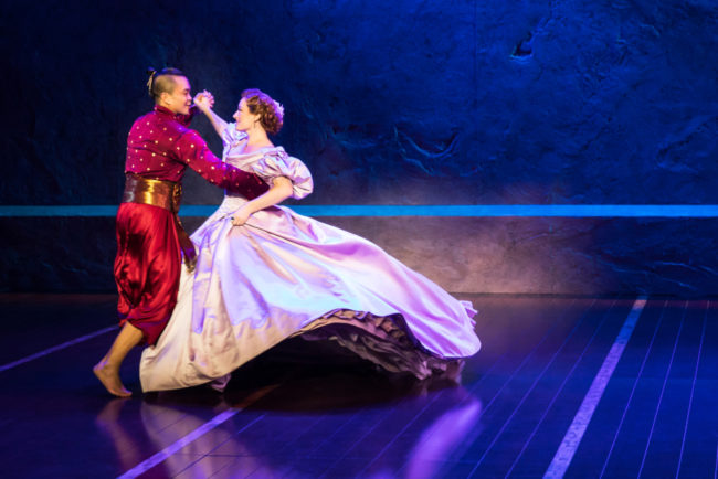 Jose Llana (left) as The King and Laura Michelle Kelly (right) as Anna