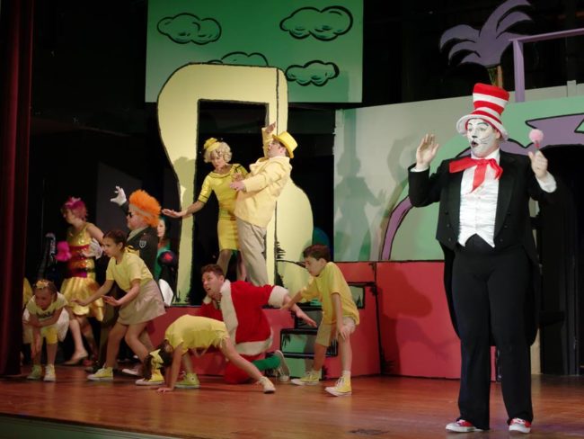 Stephan Foreman (right) as The Cat in the Hat